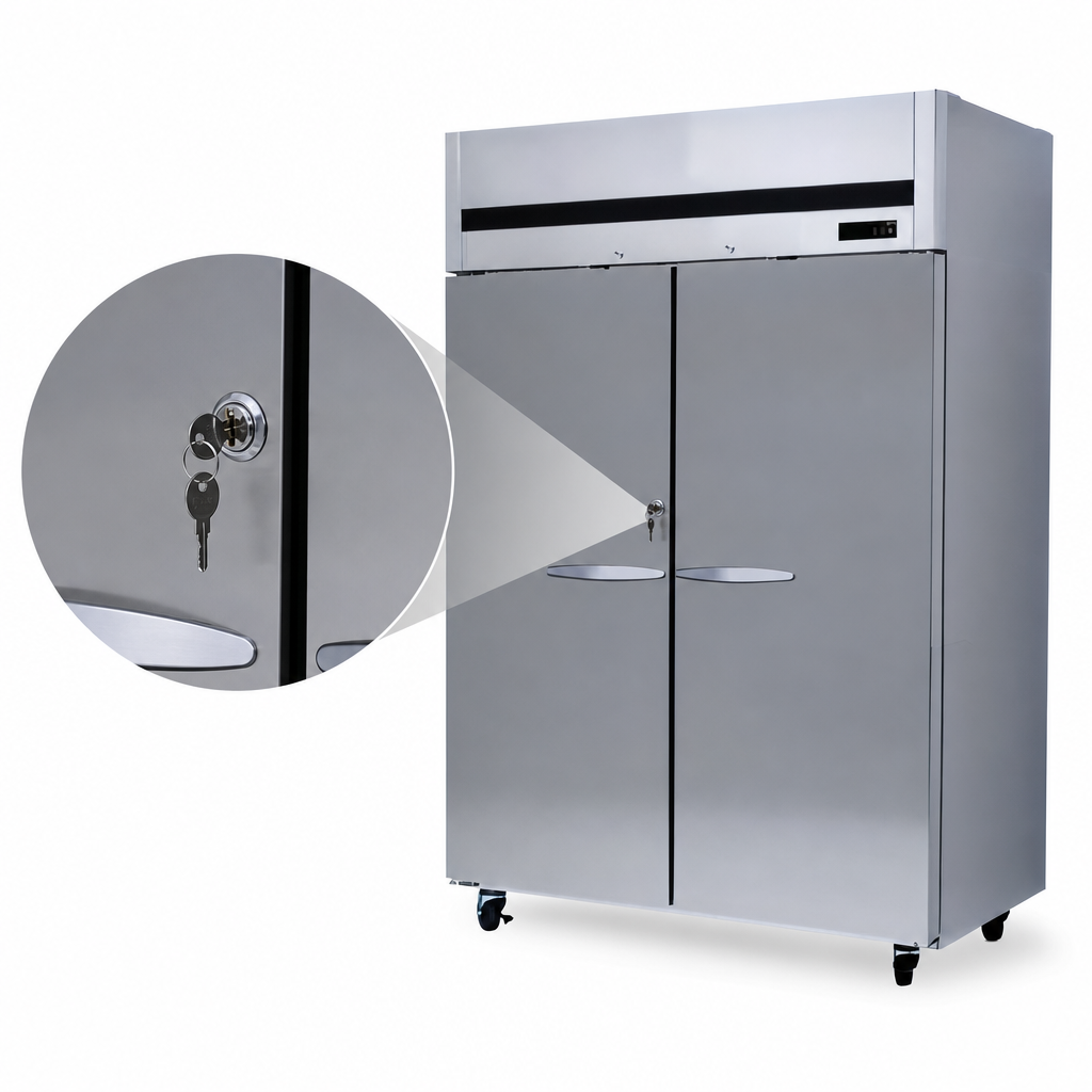 Solid Hinged Doors with Locks