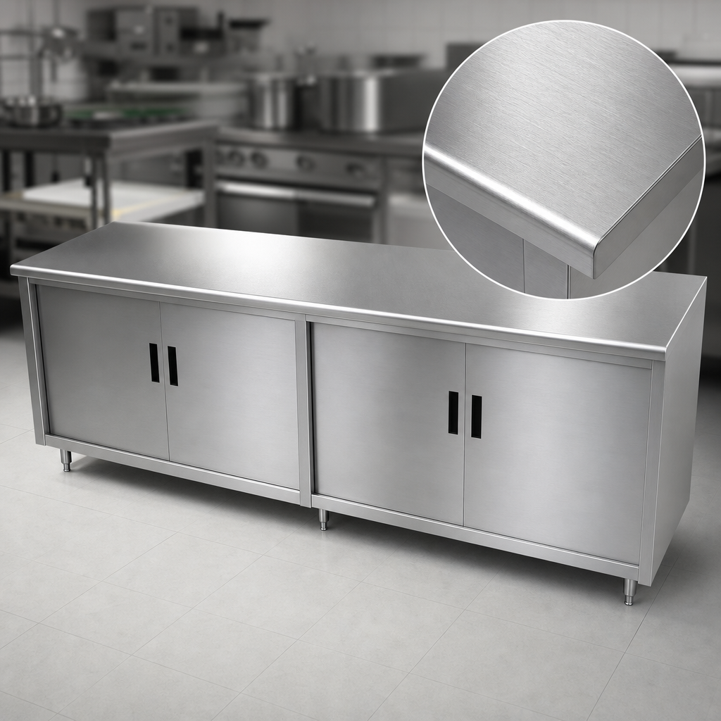 16-Gauge 304 Stainless Steel Top