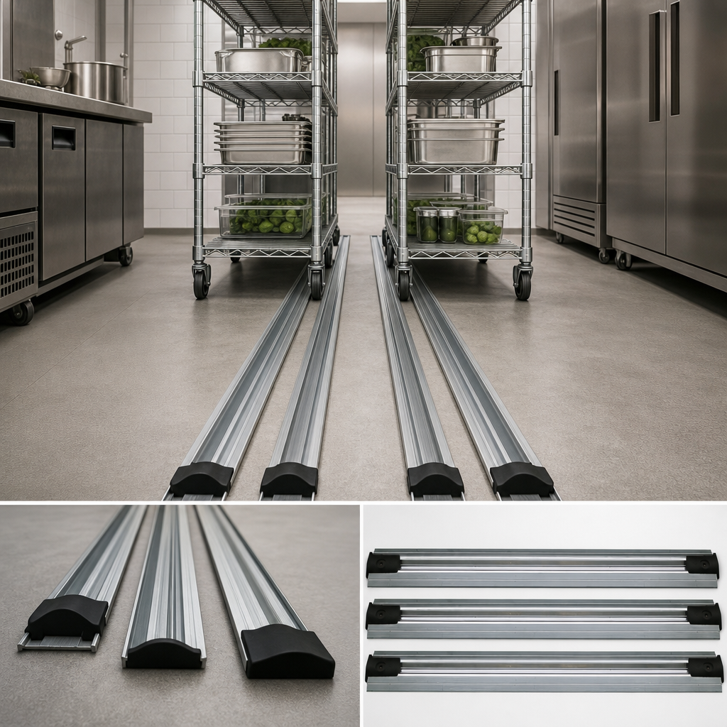 Double Unit Floor Track Assembly