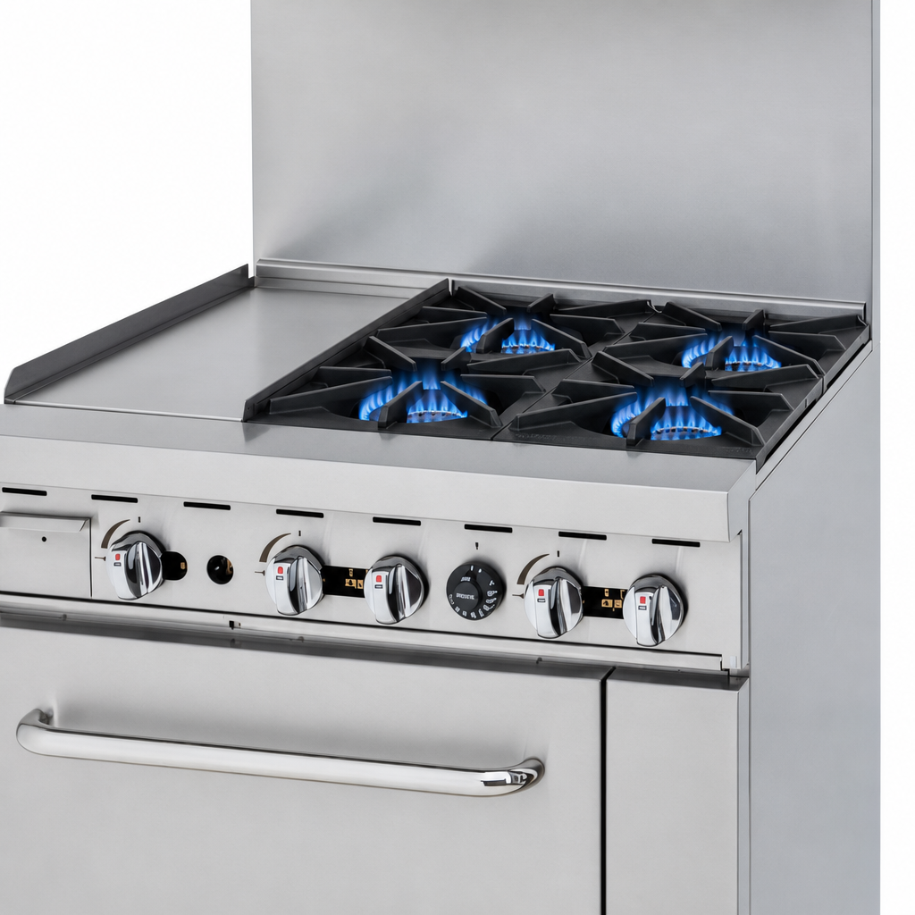 Four Open Burners