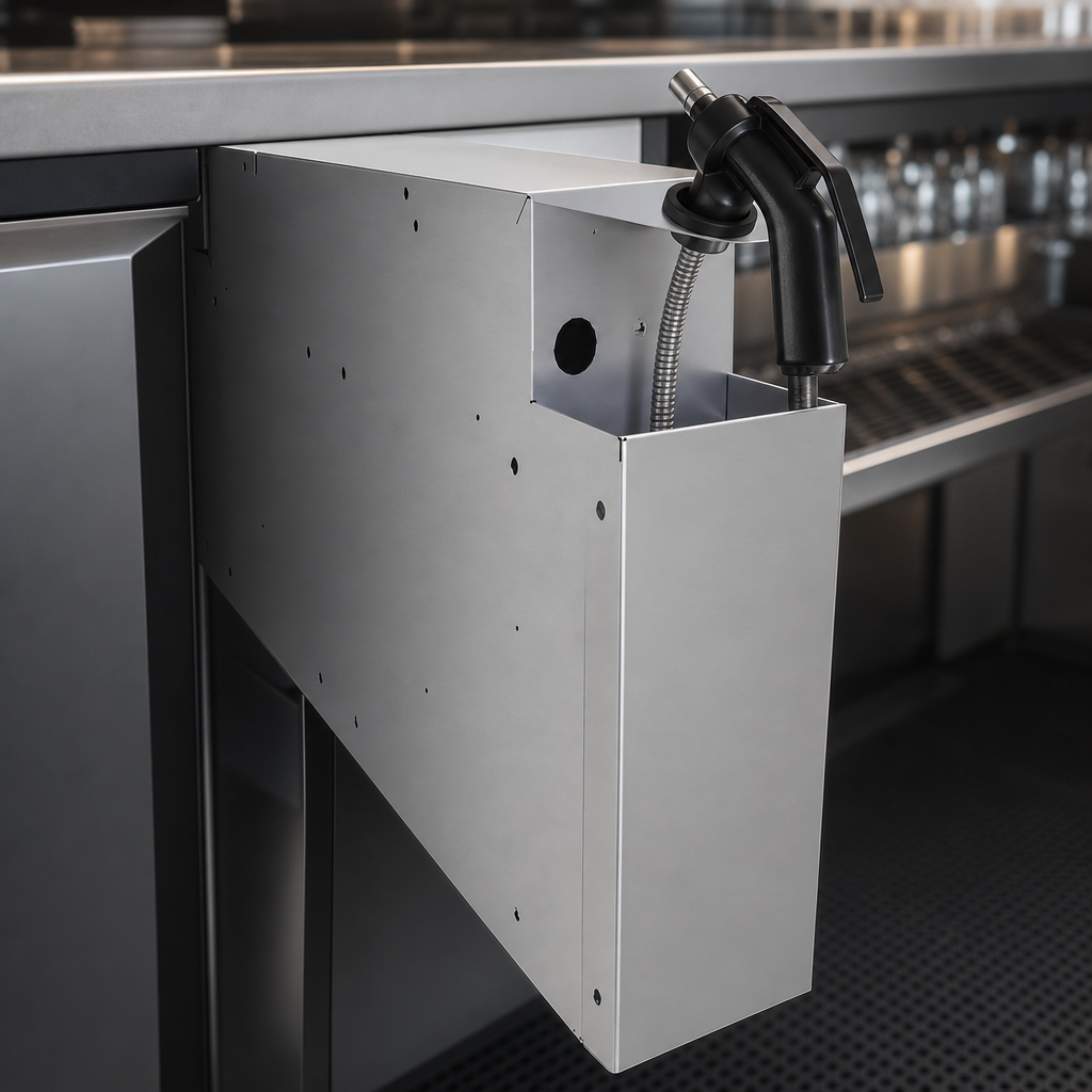 Built-In Soda Gun Holder