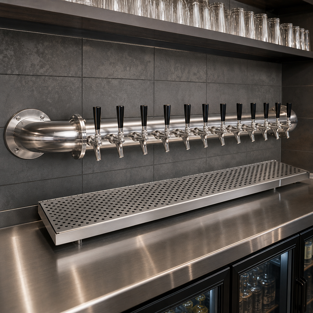 Wall-Mounted Pipe Tower