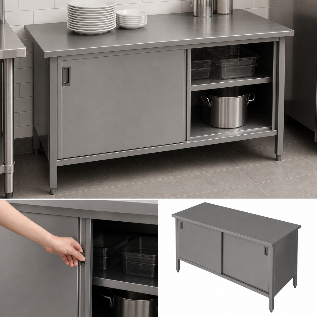 Cabinet Base with Sliding Doors
