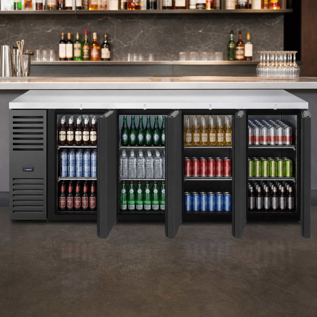 Four-Section Beverage Storage