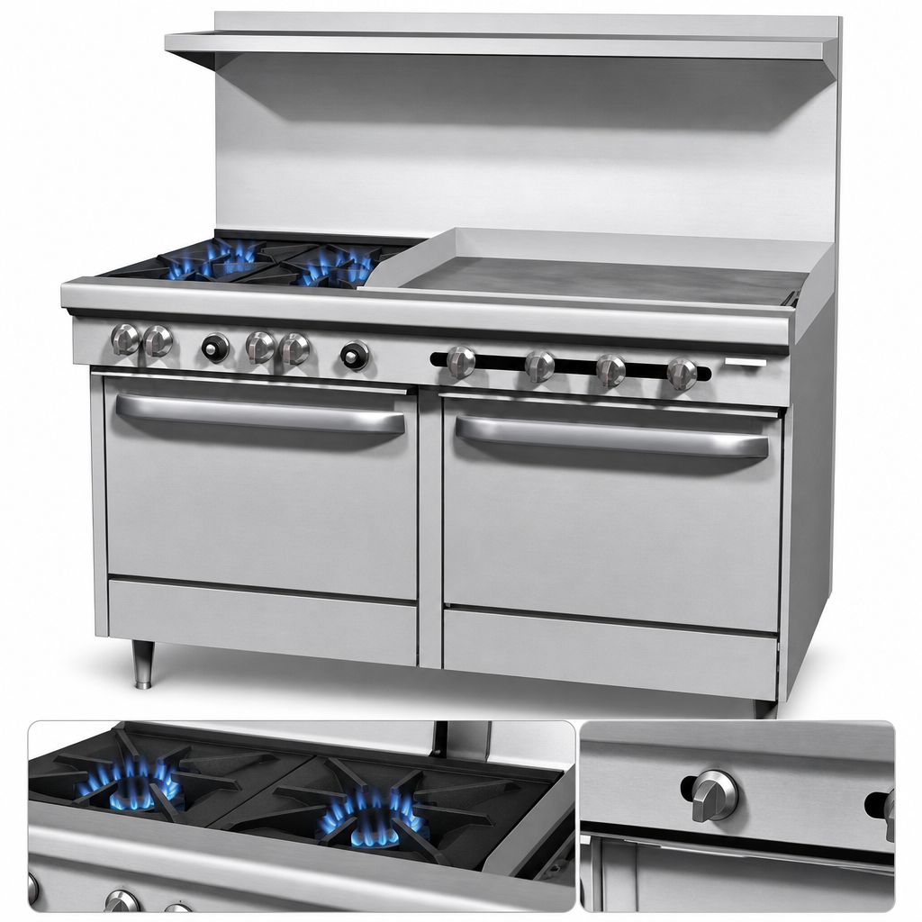 Two Open Burners