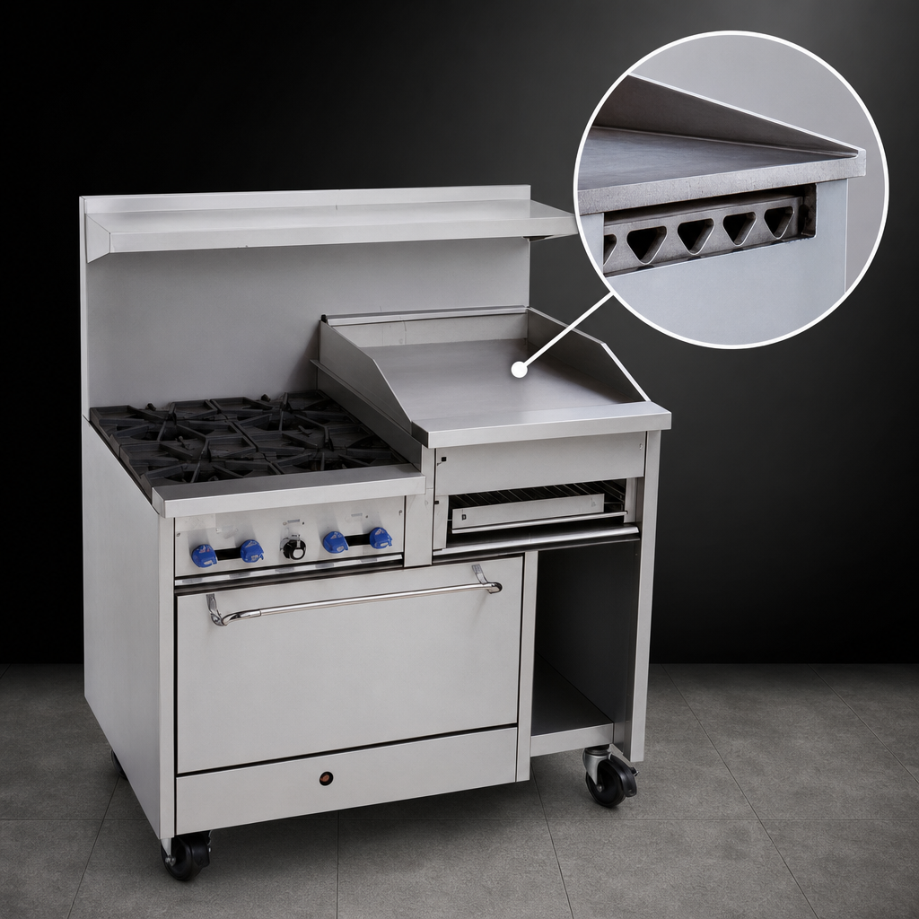 24-Inch Raised Griddle/Cheesemelter
