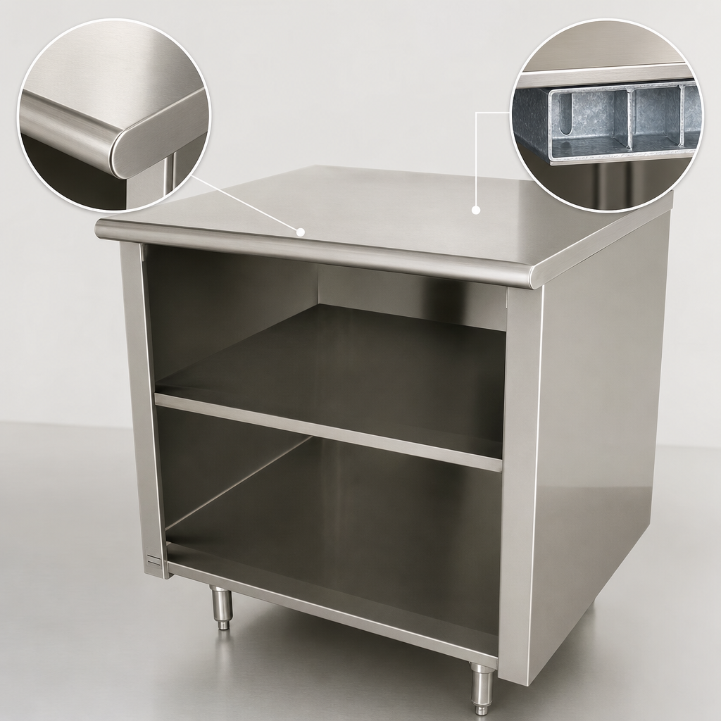 16 Gauge 304 Stainless Steel Top