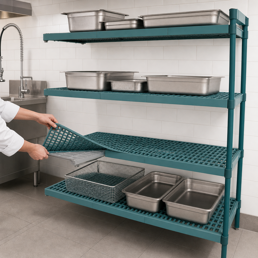 Removable Polymer Shelf Mats