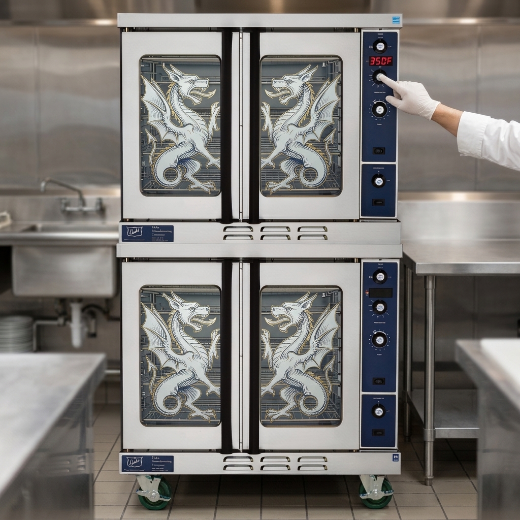 Experience precise cooking environments with the oven's intuitive solid-state controls, ensuring effortless temperature management.