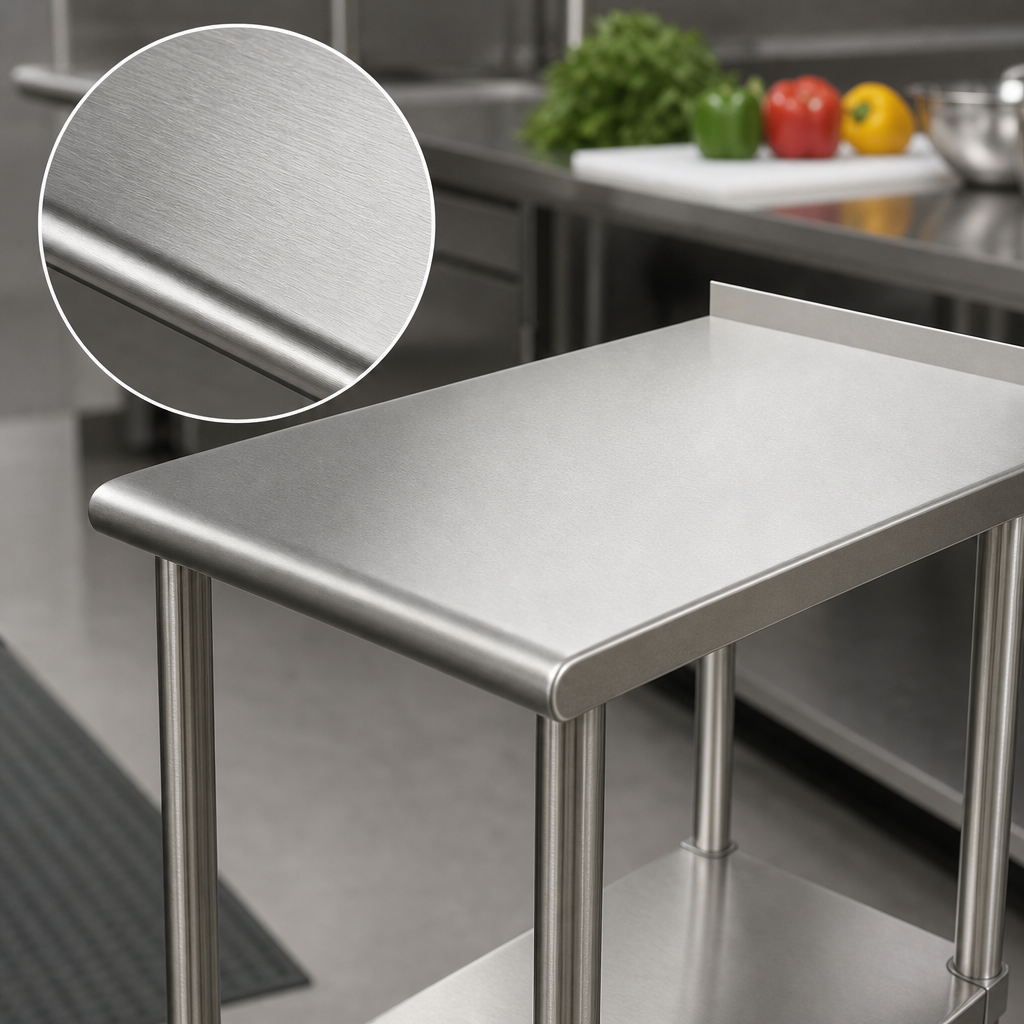 16-Gauge 304 Stainless Steel Top