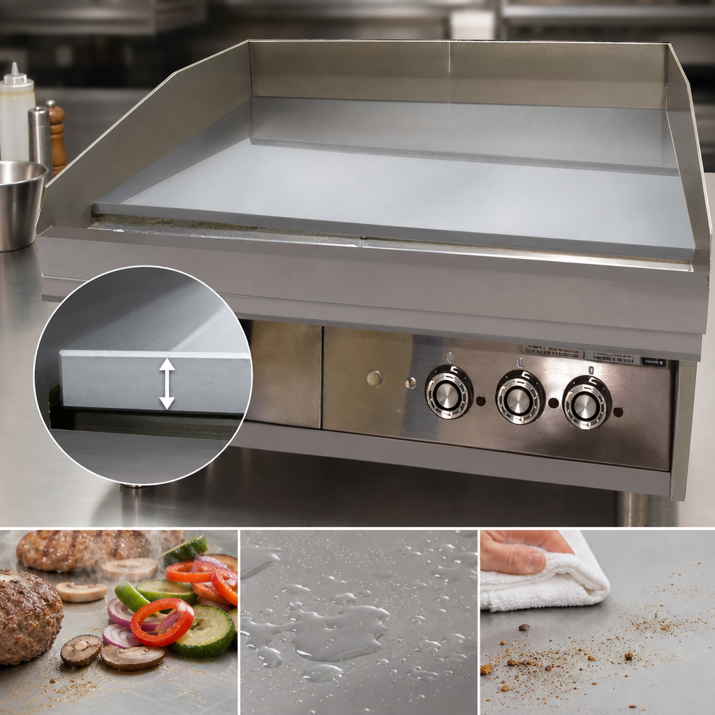 1-Inch Chrome Griddle Plate