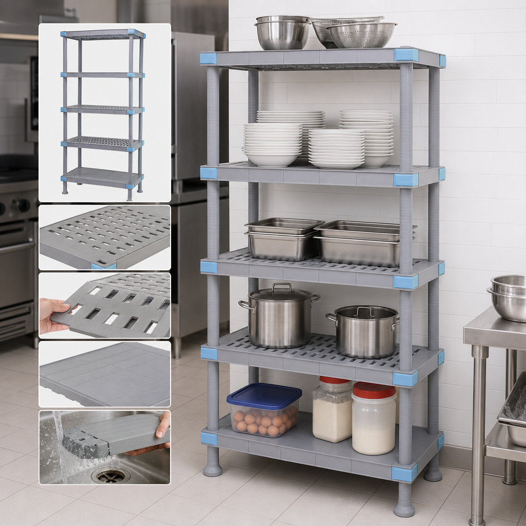 Five Included Shelves