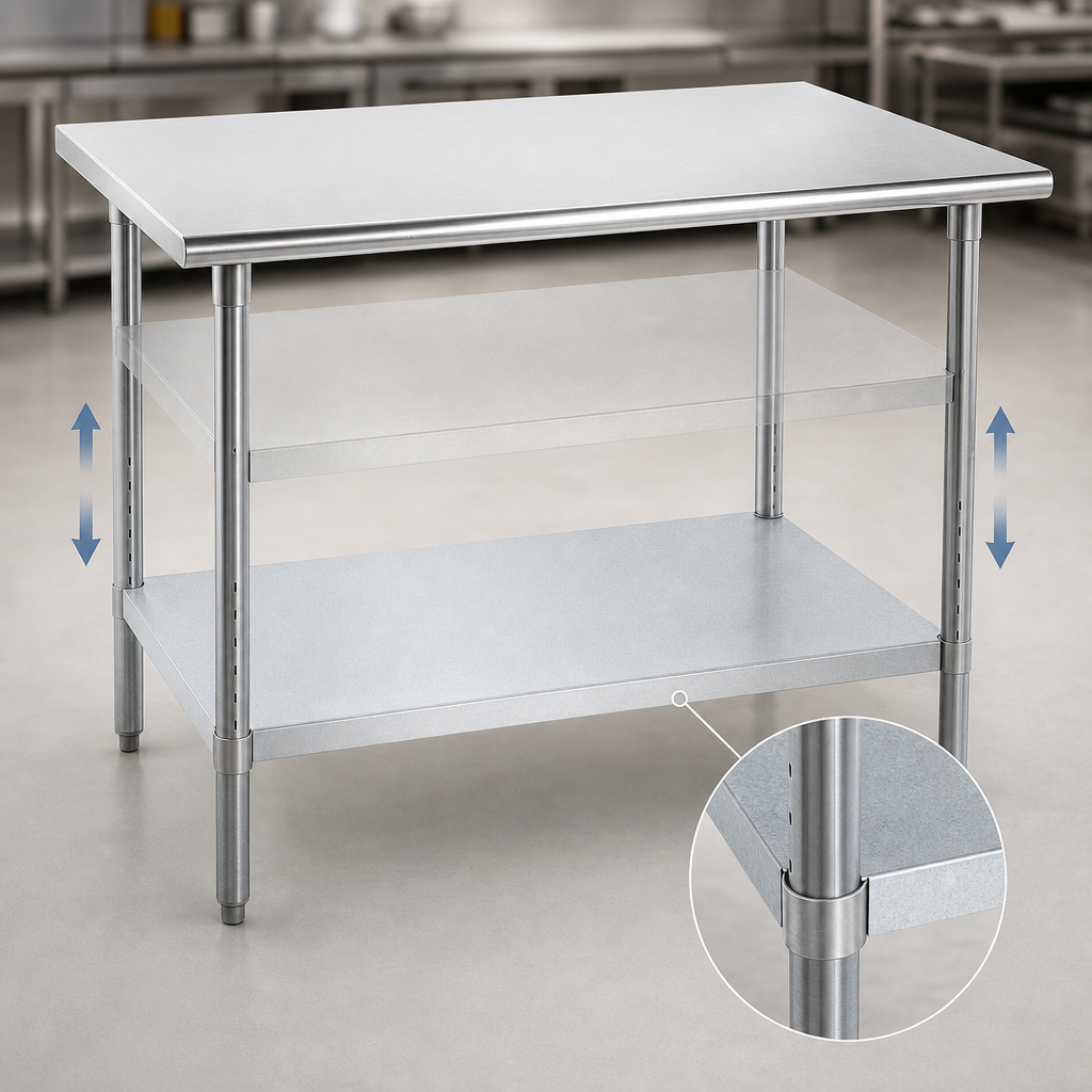 Adjustable Galvanized Undershelf