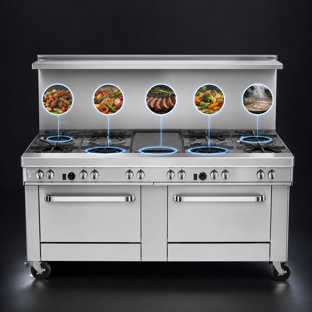 Five-Burner Top Configuration