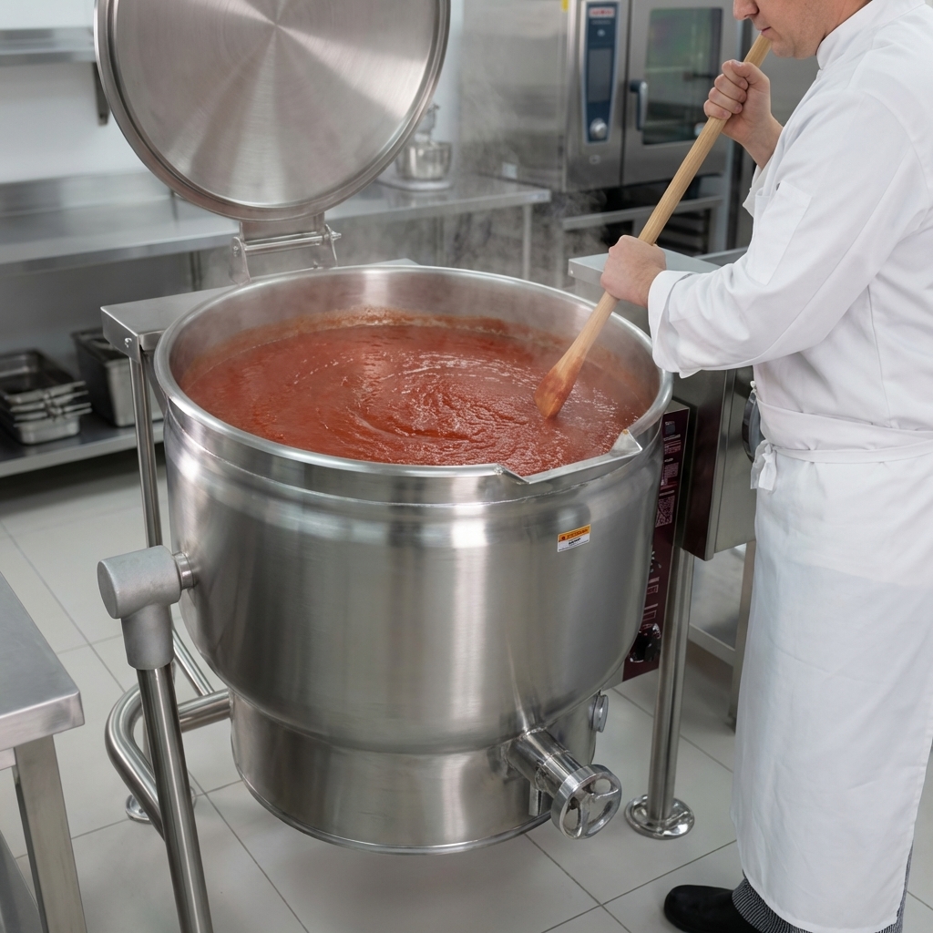 Experience perfectly even heating from all sides, ensuring consistent cooking results and reducing scorching with the full jacket design.