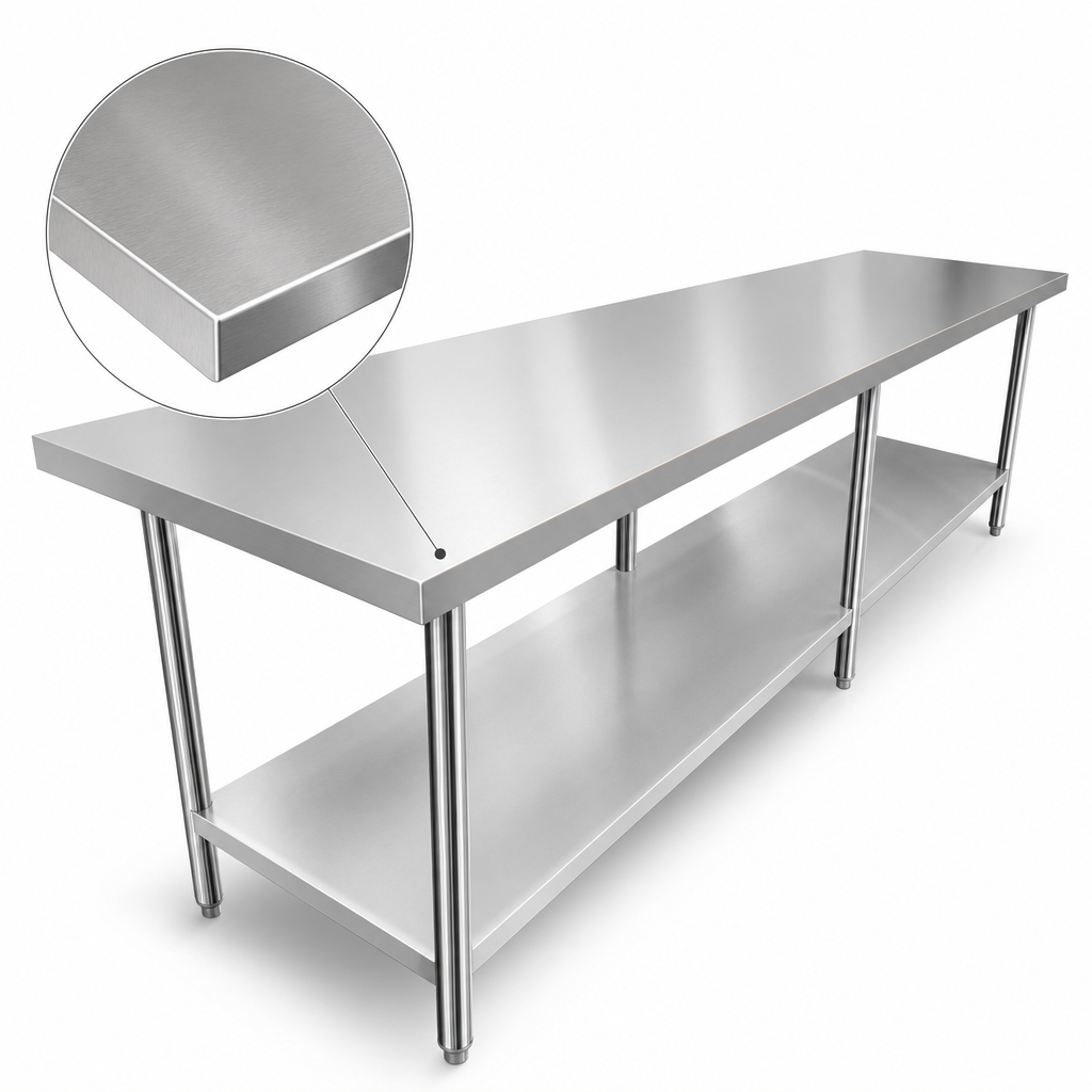 16-Gauge 304 Stainless Steel Top