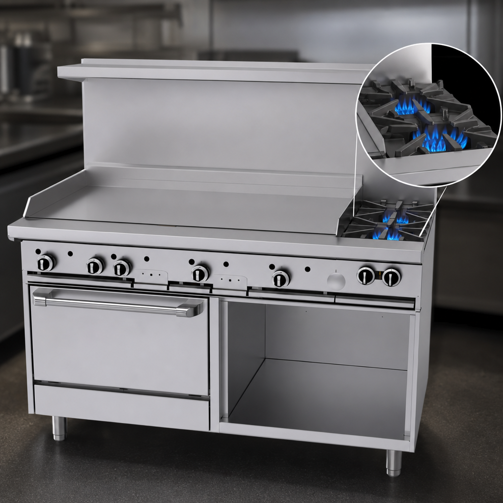 Two Open Burners