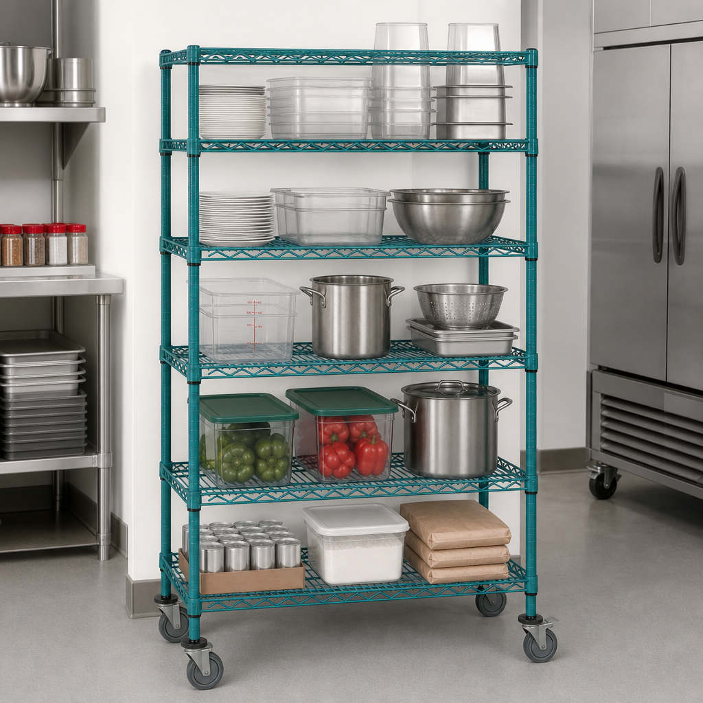 Five Wire Shelves