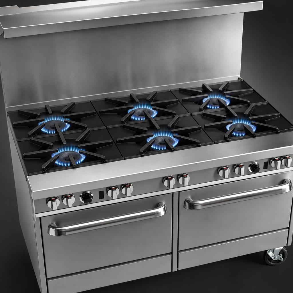 Six Open Burners