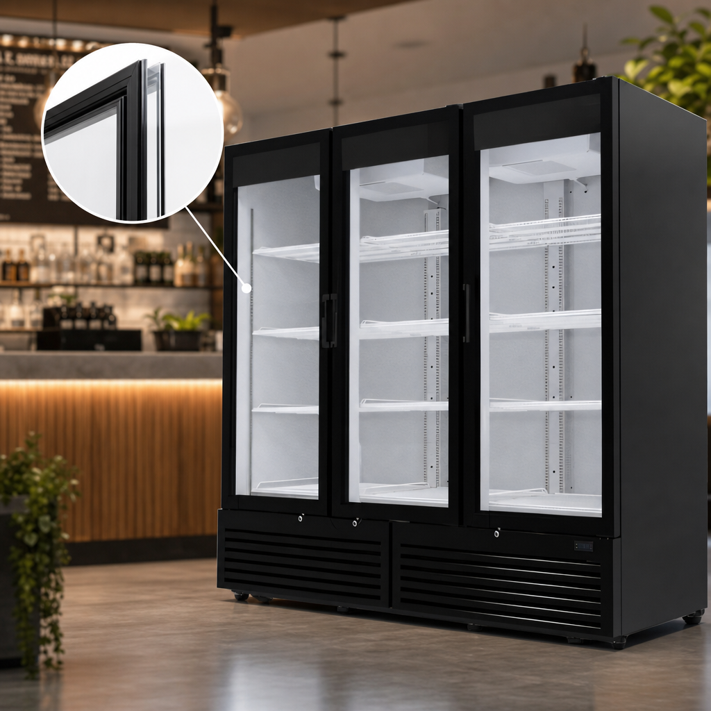 Double-Pane Hinged Glass Doors