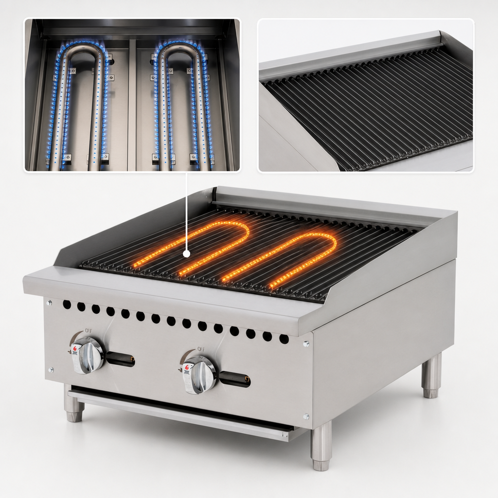 Dual 35,000 BTU Burners