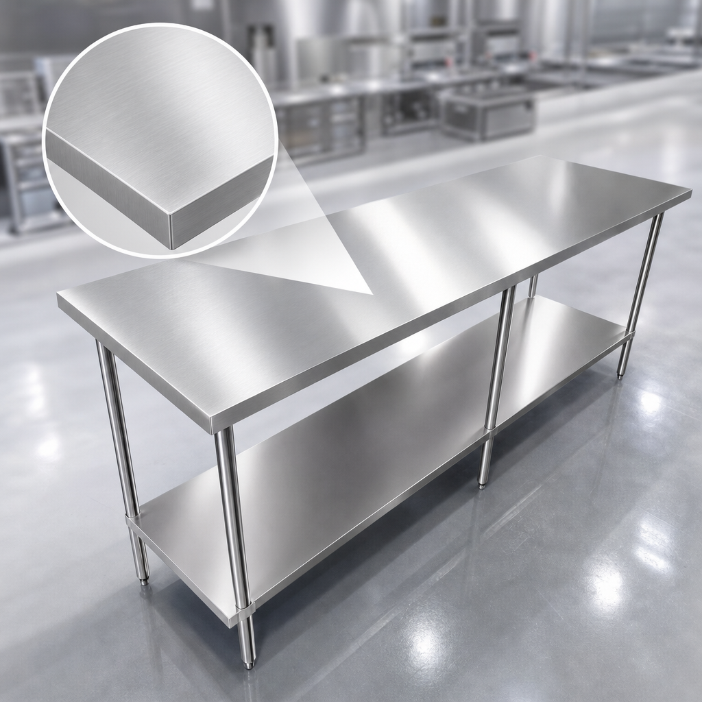 16 Gauge 304 Stainless Steel Top