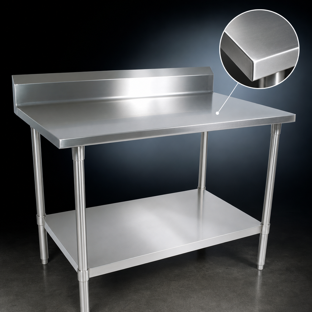 14-Gauge Stainless Steel Top