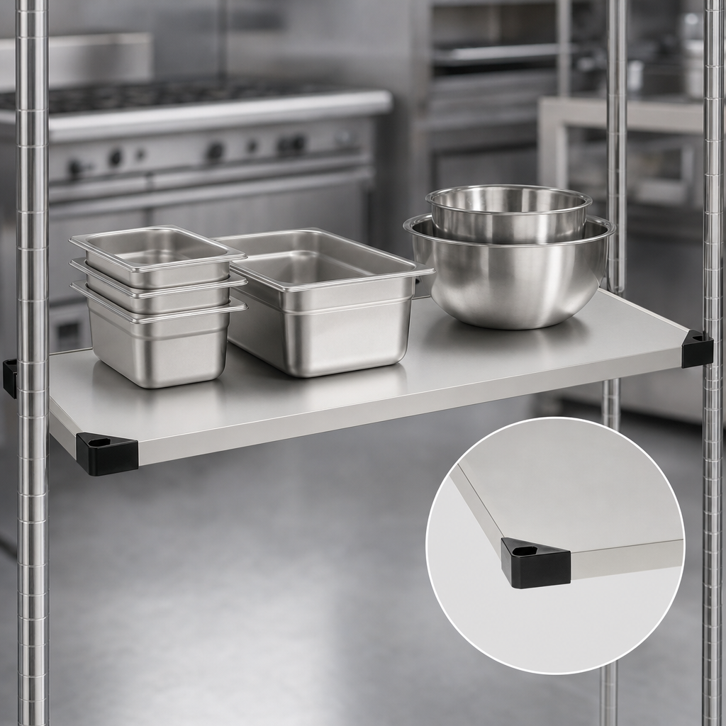 Flat Solid Shelf Surface
