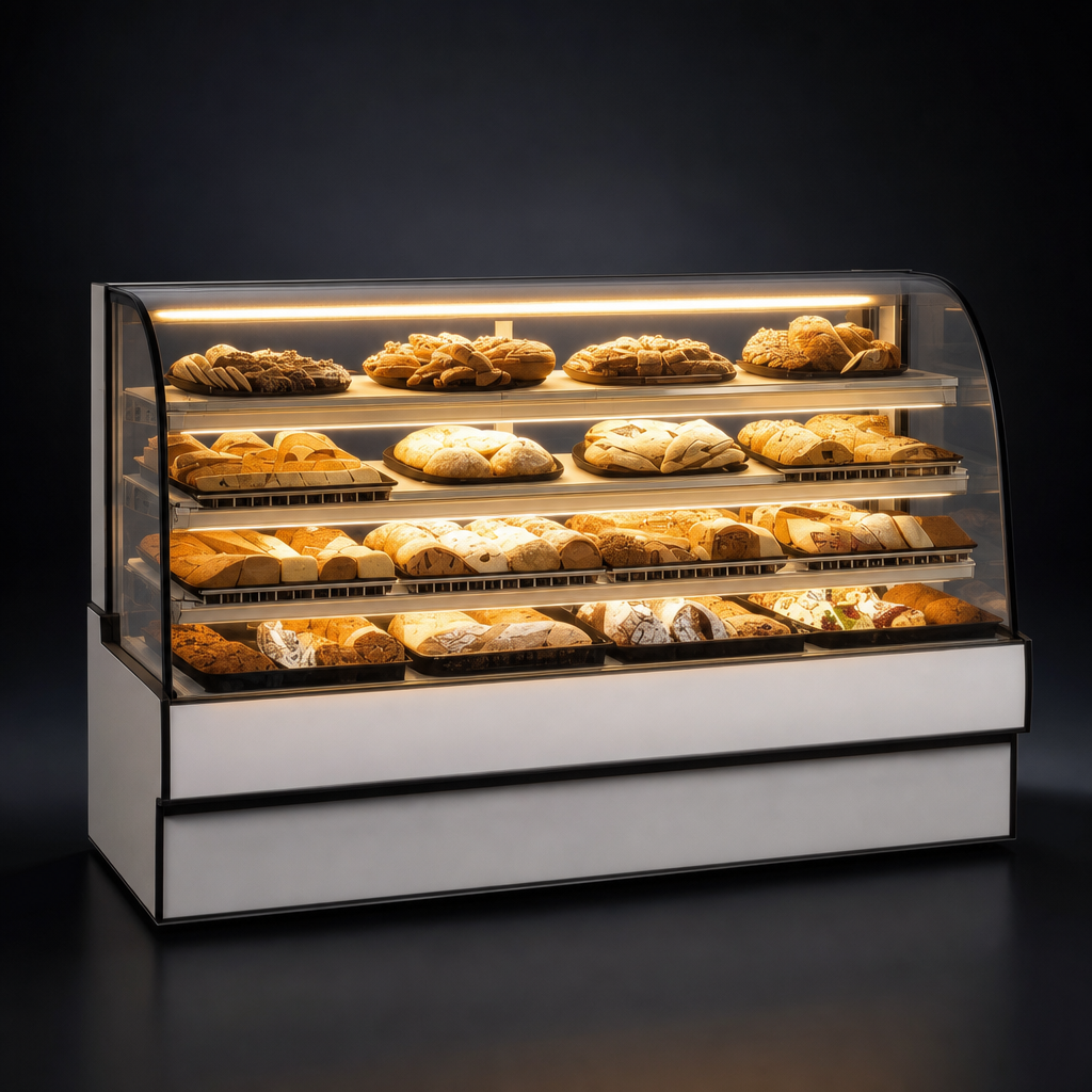 3500K LED Top Light and Lighted Shelves