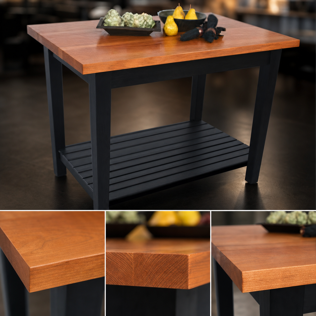 1-1/2-Inch Thick Edge Grain Top