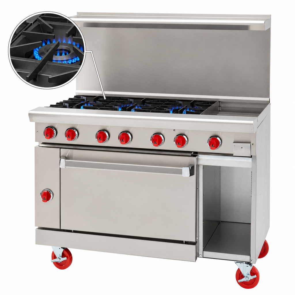 Four Open Burners