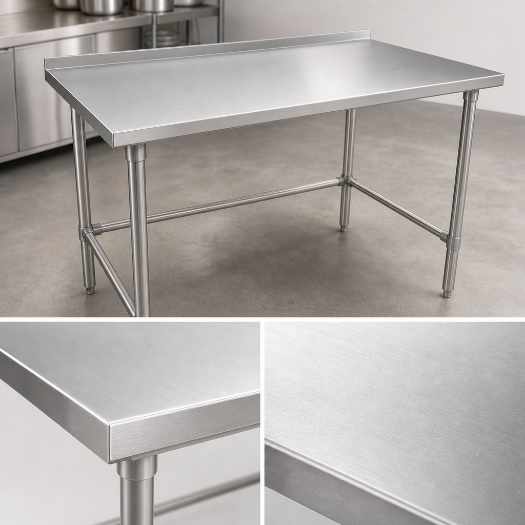 16-Gauge Stainless Steel Top