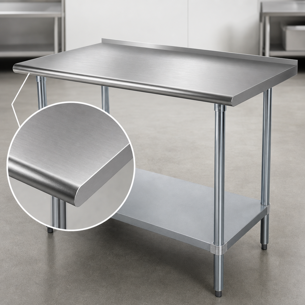 16-Gauge 304 Stainless Steel Top