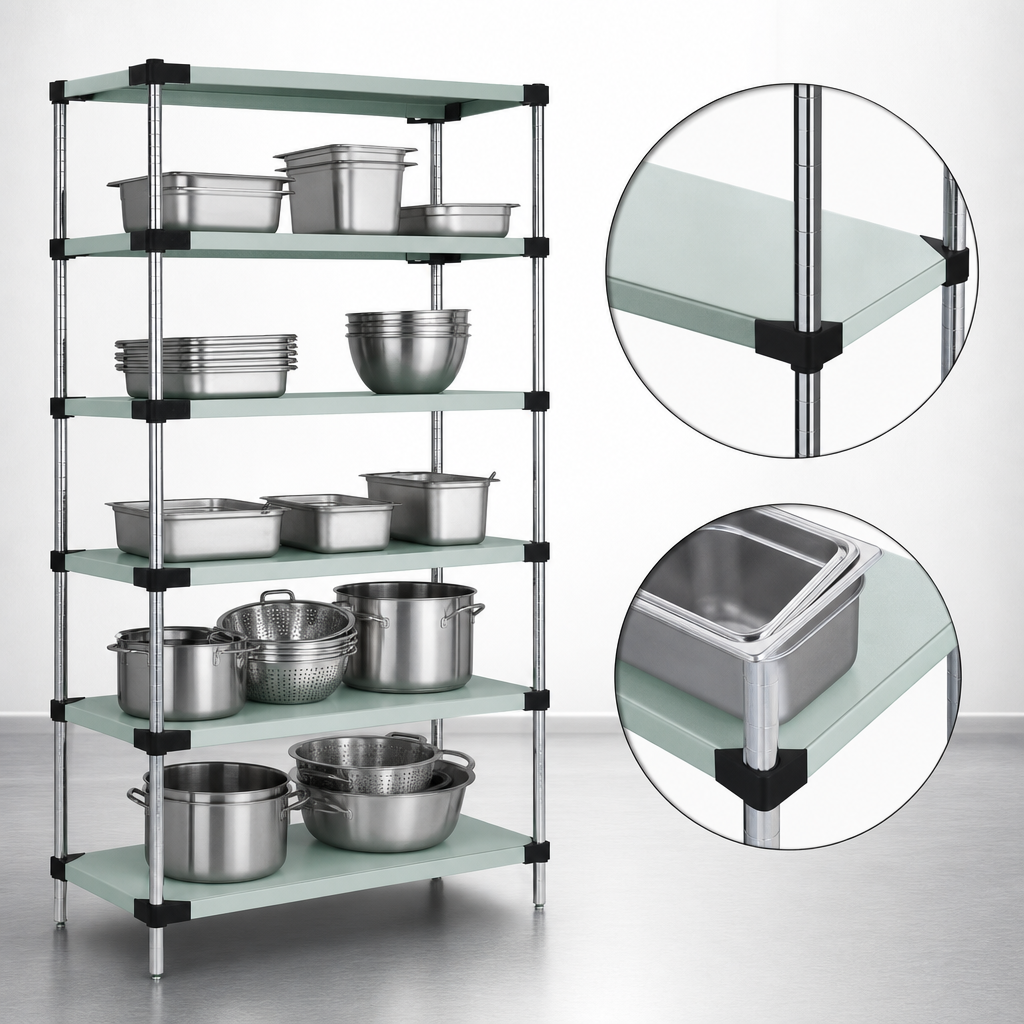 Five Solid Shelves
