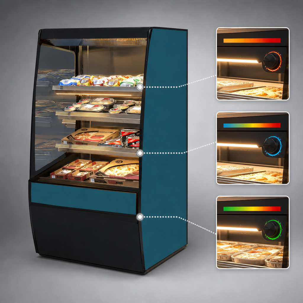 Three Independently Controlled Heated Shelves