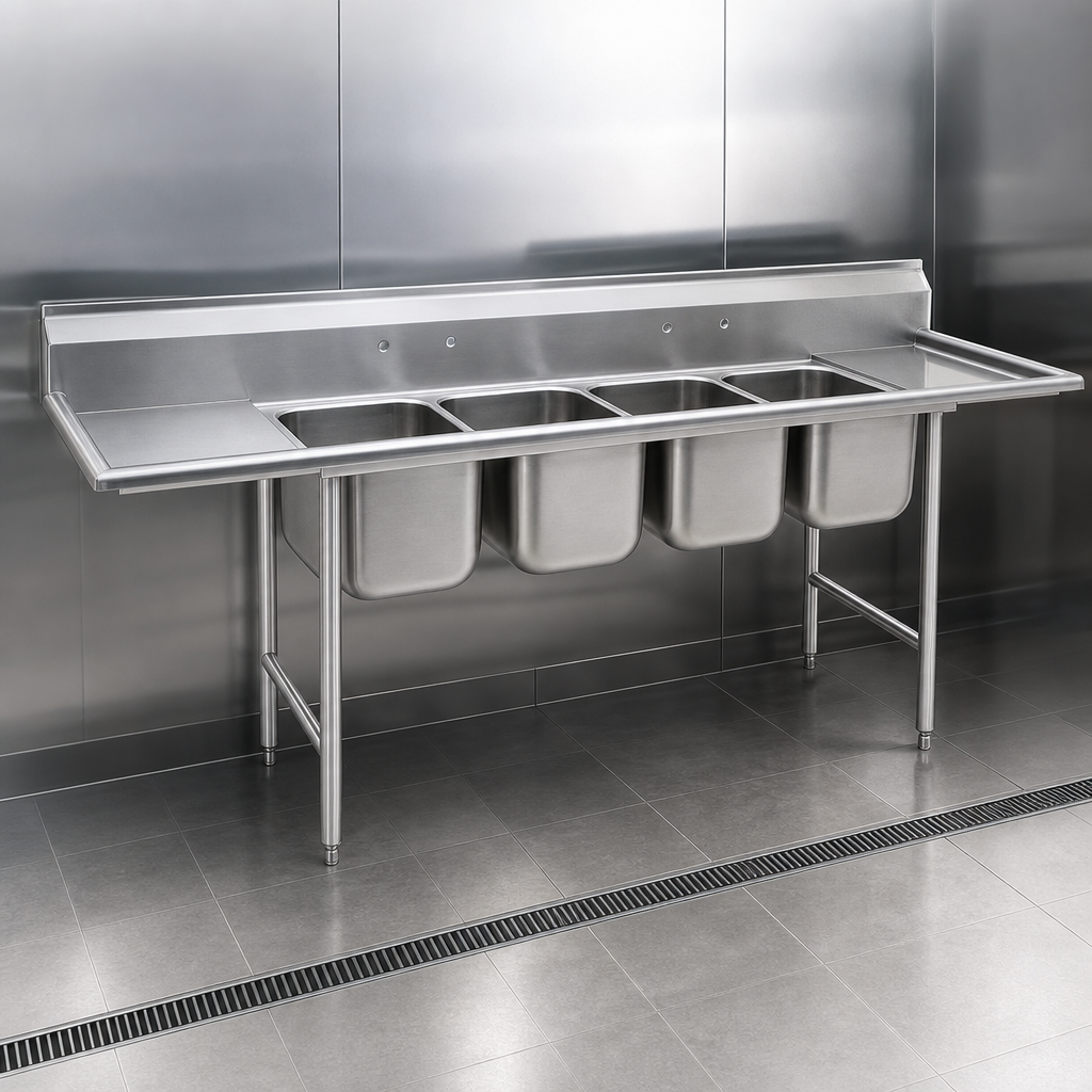 Heavy Gauge 304 Stainless Steel Construction