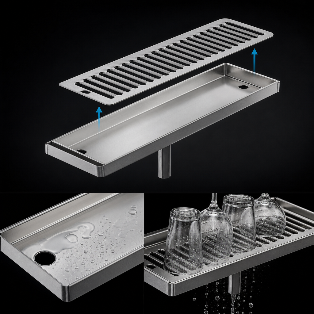 Removable Louvered Glass Rack