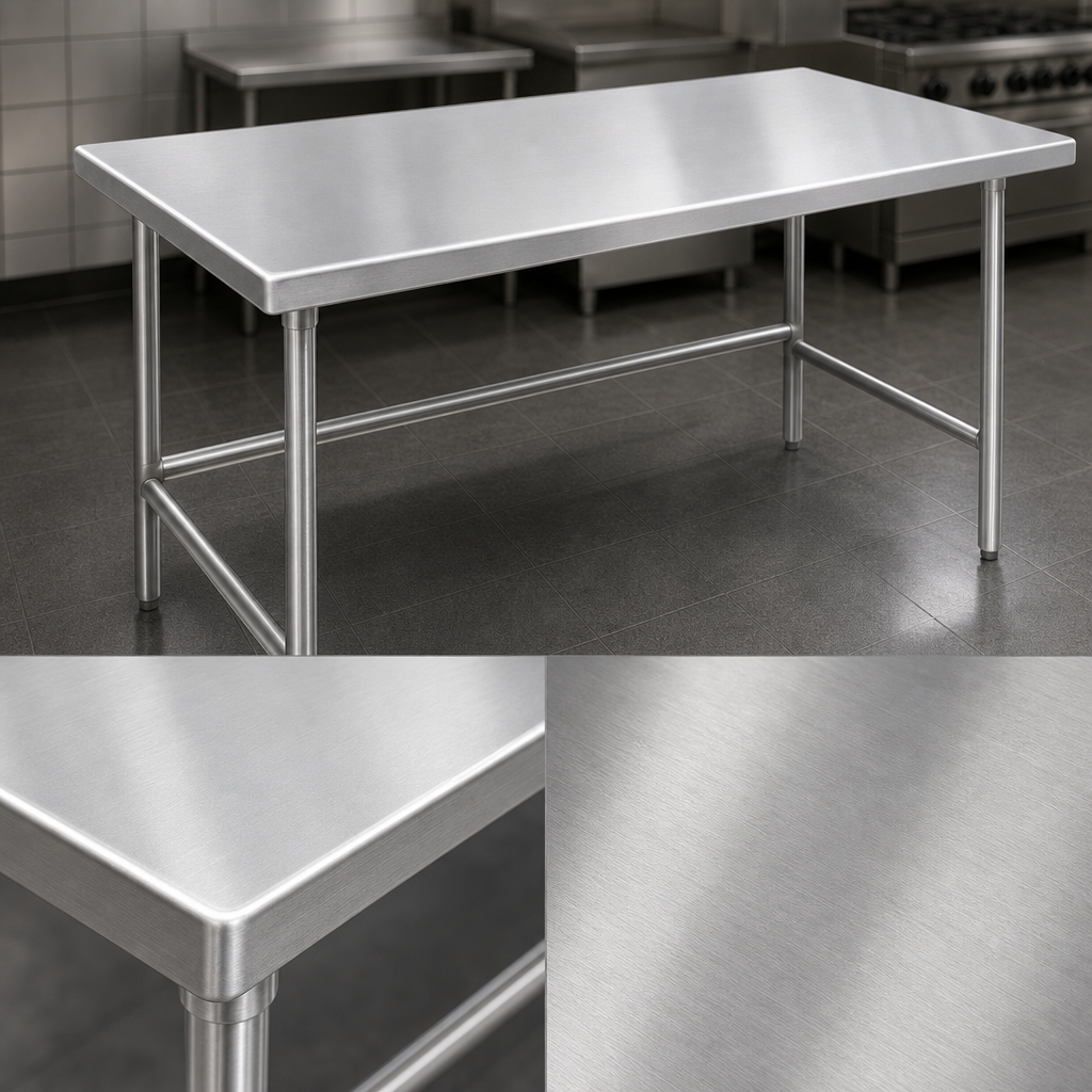 14-Gauge 304 Stainless Steel Top