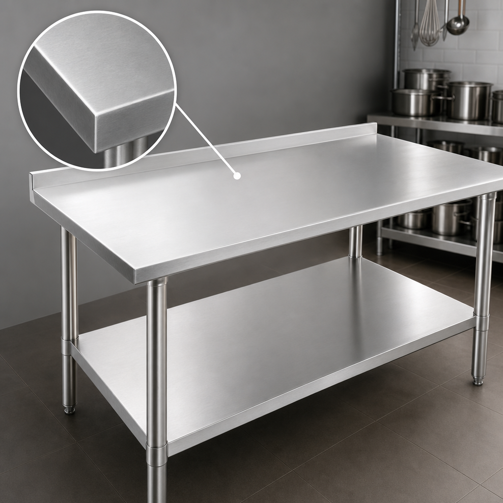 16-Gauge Stainless Steel Top