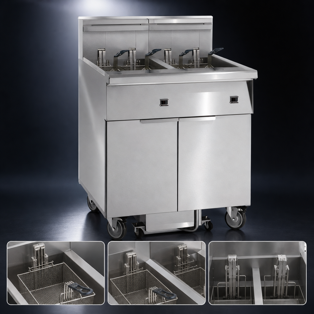 Three-Battery Fryer Design
