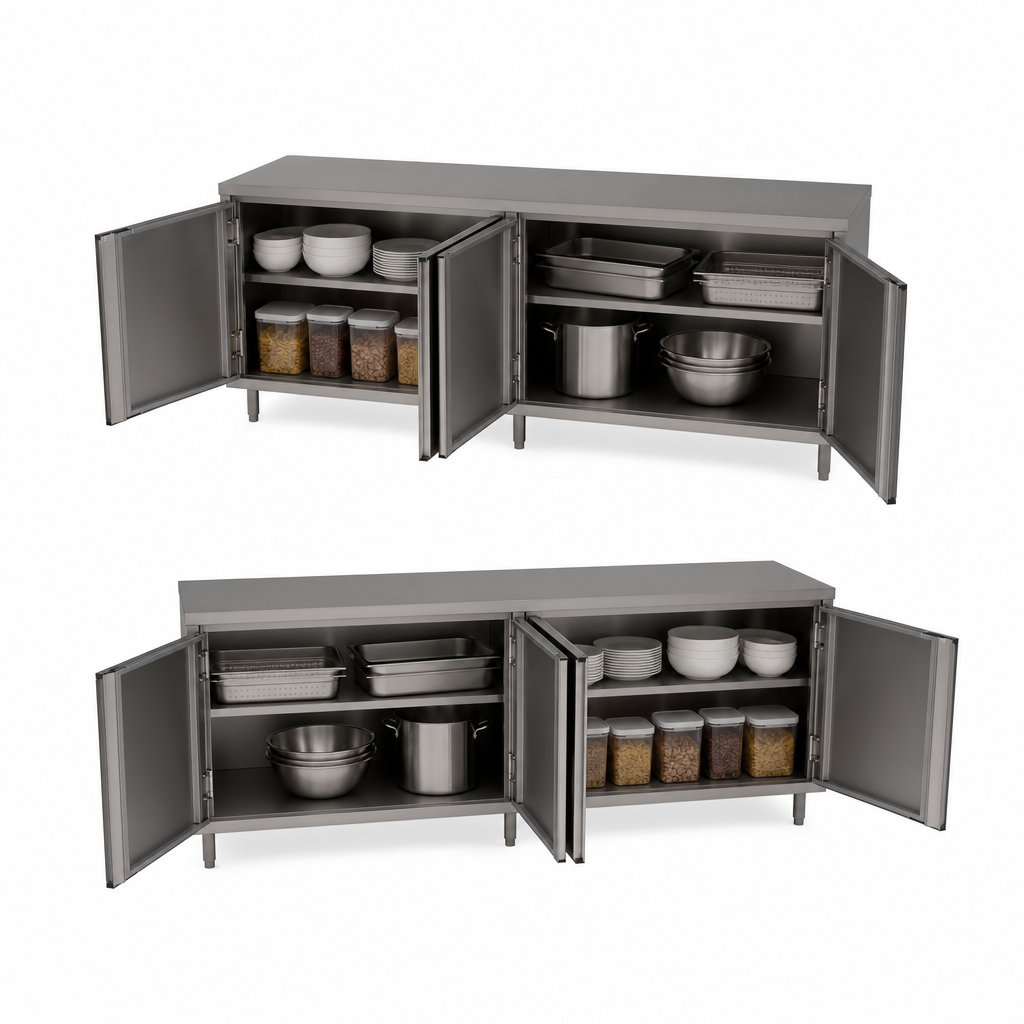 Dual-Access Hinged Doors