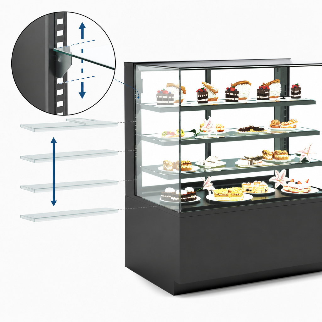 Adjustable Glass Shelving