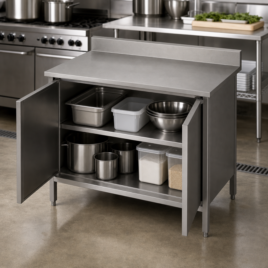Cabinet Base with Hinged Doors