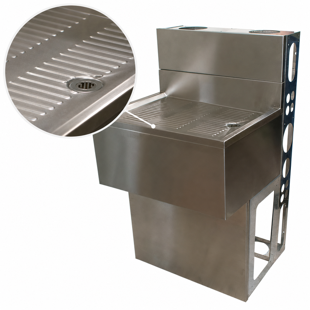 Stamped & Pitched Drainboard