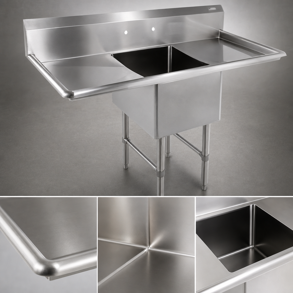 16-Gauge Stainless Steel Construction