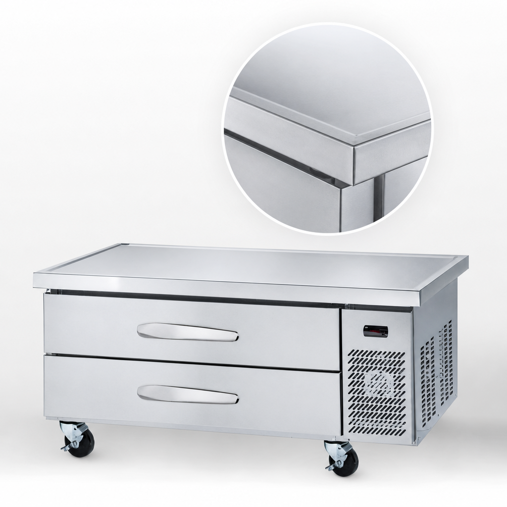 Solid Stainless Steel Top with Marine Edge