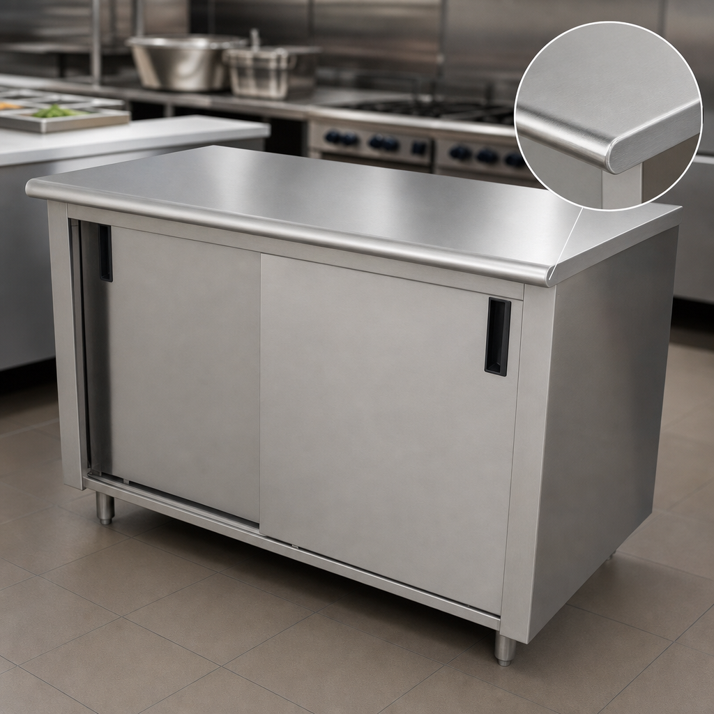 16-Gauge 304 Stainless Steel Top