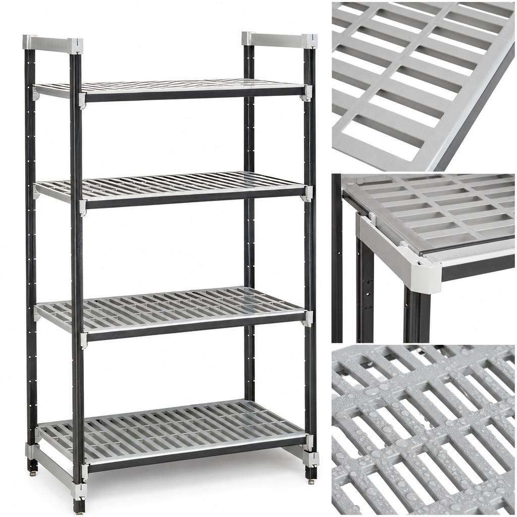 Vented Reinforced Polypropylene Shelf Plates