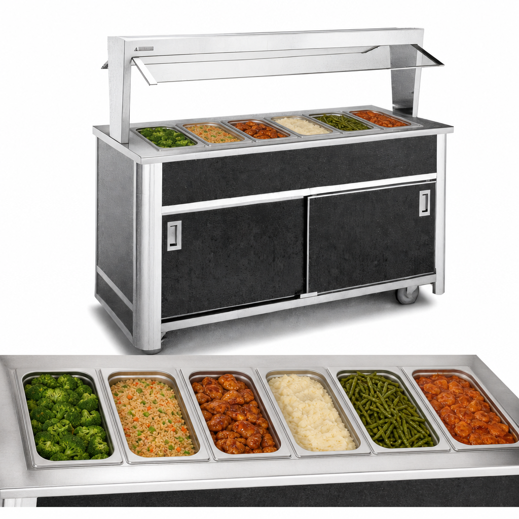 Six Hot Food Wells