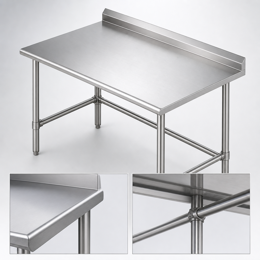 18/400 Stainless Steel Reinforced Top